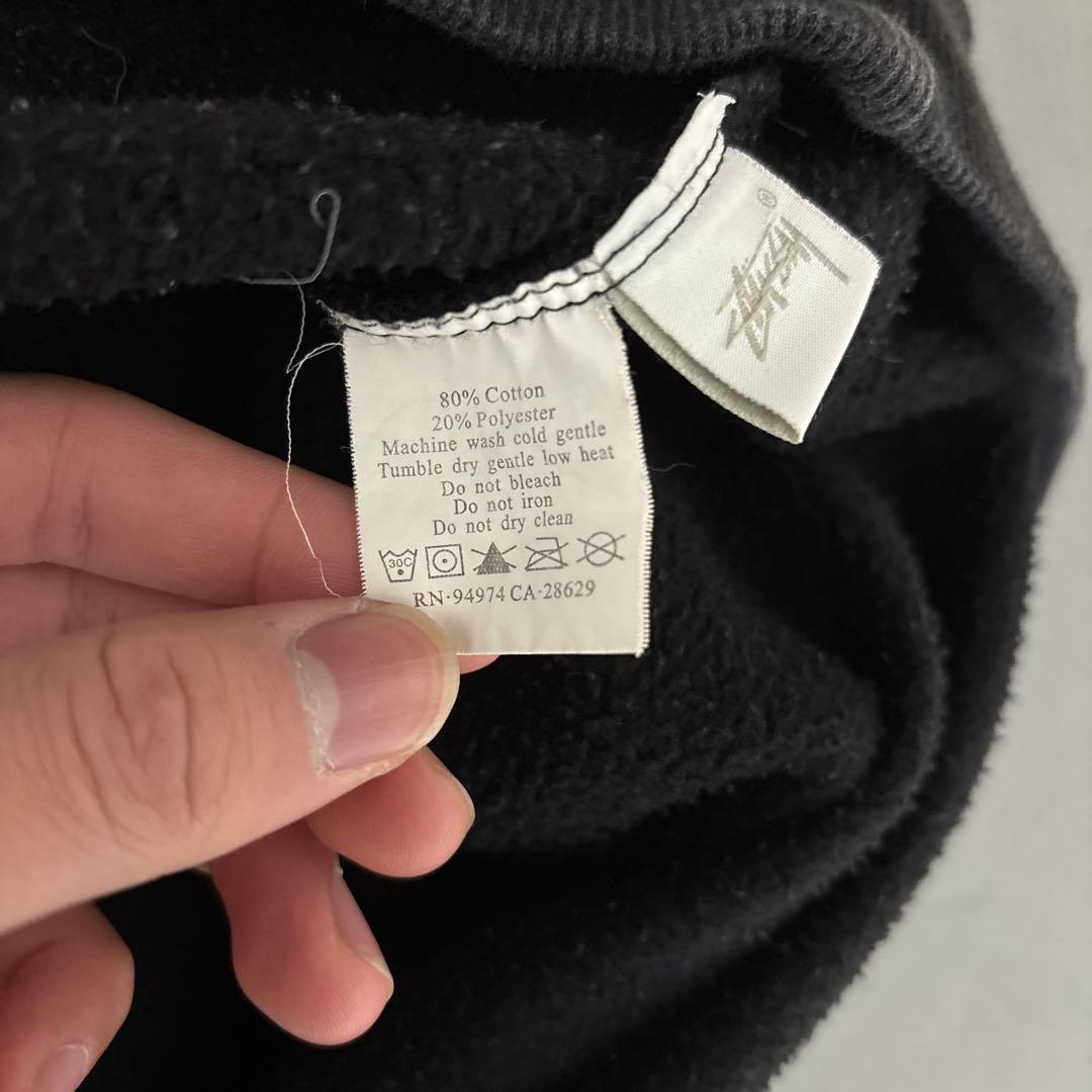 Stüssy ブラック パーカー Lサイズ