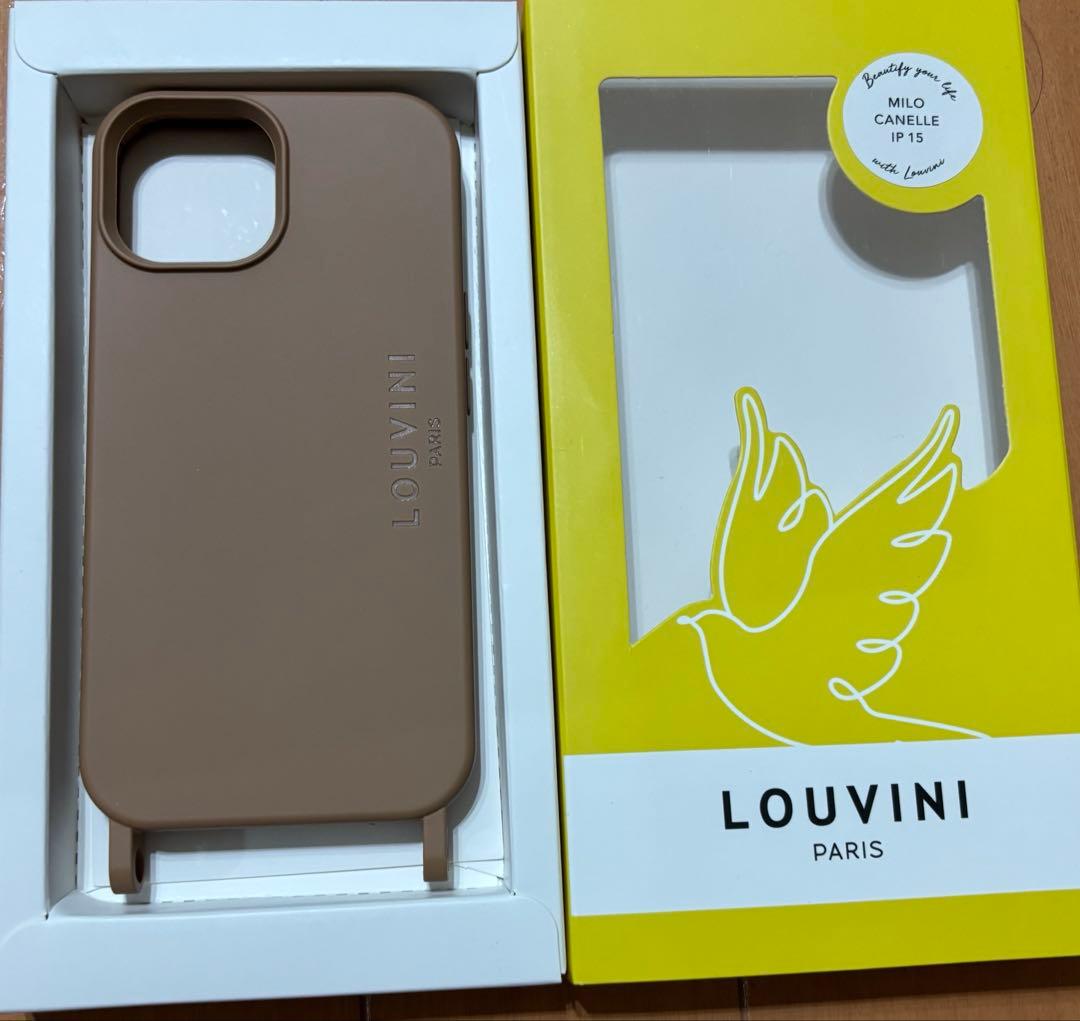 LOUVINI ベージュ iPhone15用ケース