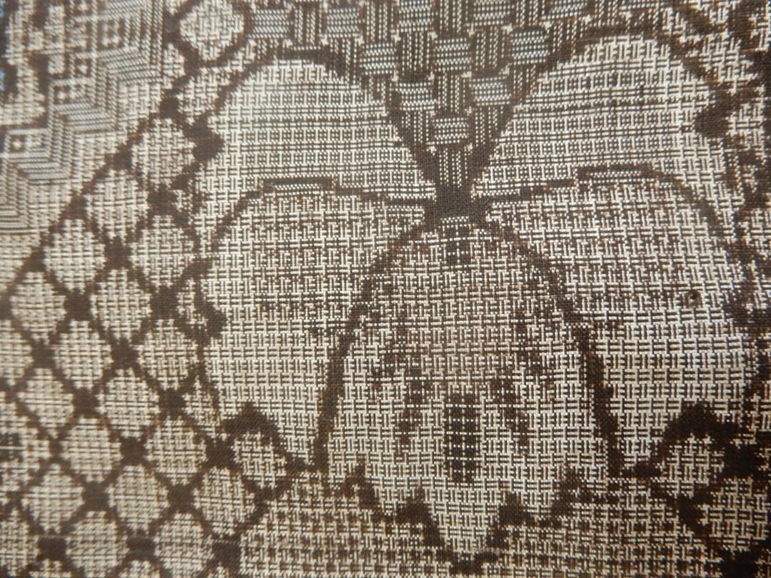 正絹・本場奄美大島紬着尺反物・手織り・泥染・藍染