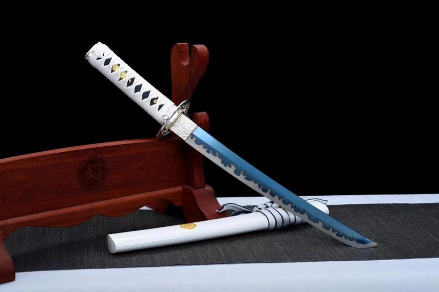 【白桜】 日本刀 模造刀 居合刀 武士道 武蔵 鑑賞用 手鍛造打