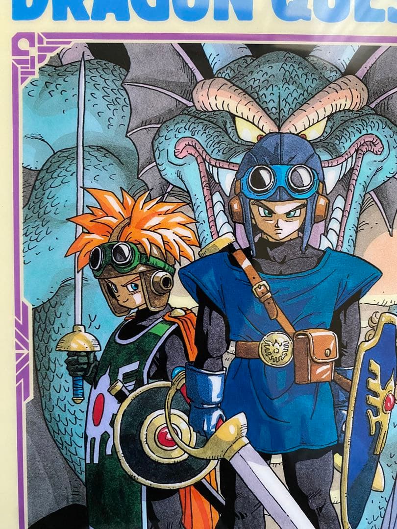 【激レア】額装品　ドラゴンクエストⅠ&Ⅱ ドラクエ1&2 鳥山明　堀井雄二