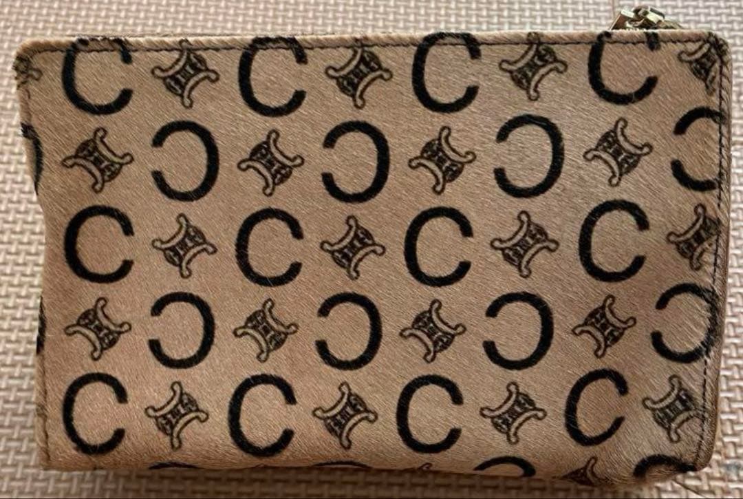 新品未使用　セリーヌ　ハラコのポーチ