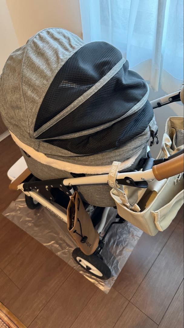 5000円引き【カバー＆バッグ付き】エアバギーDOME 3 グレー