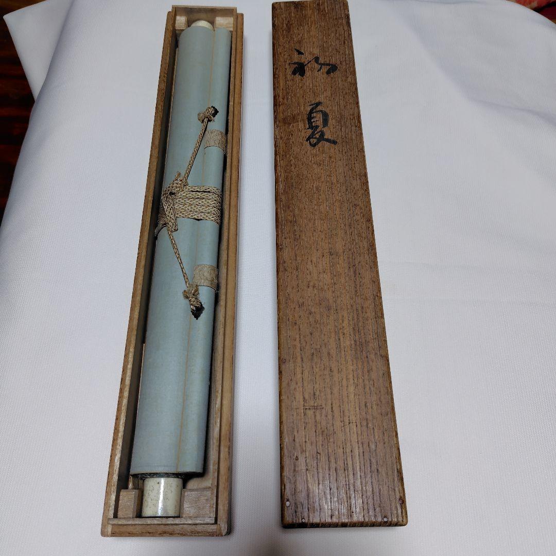 日本画家 尾竹國観『初夏』国観　掛け軸 紙本 逸品　共箱 真筆保証