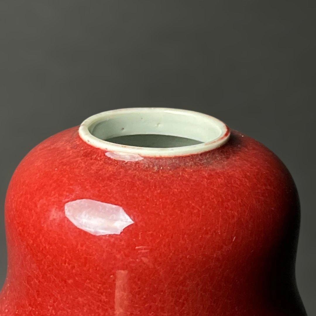 唐物 辰砂水丞 水洗 大清康煕年製 款 中国古玩 美術 SH89