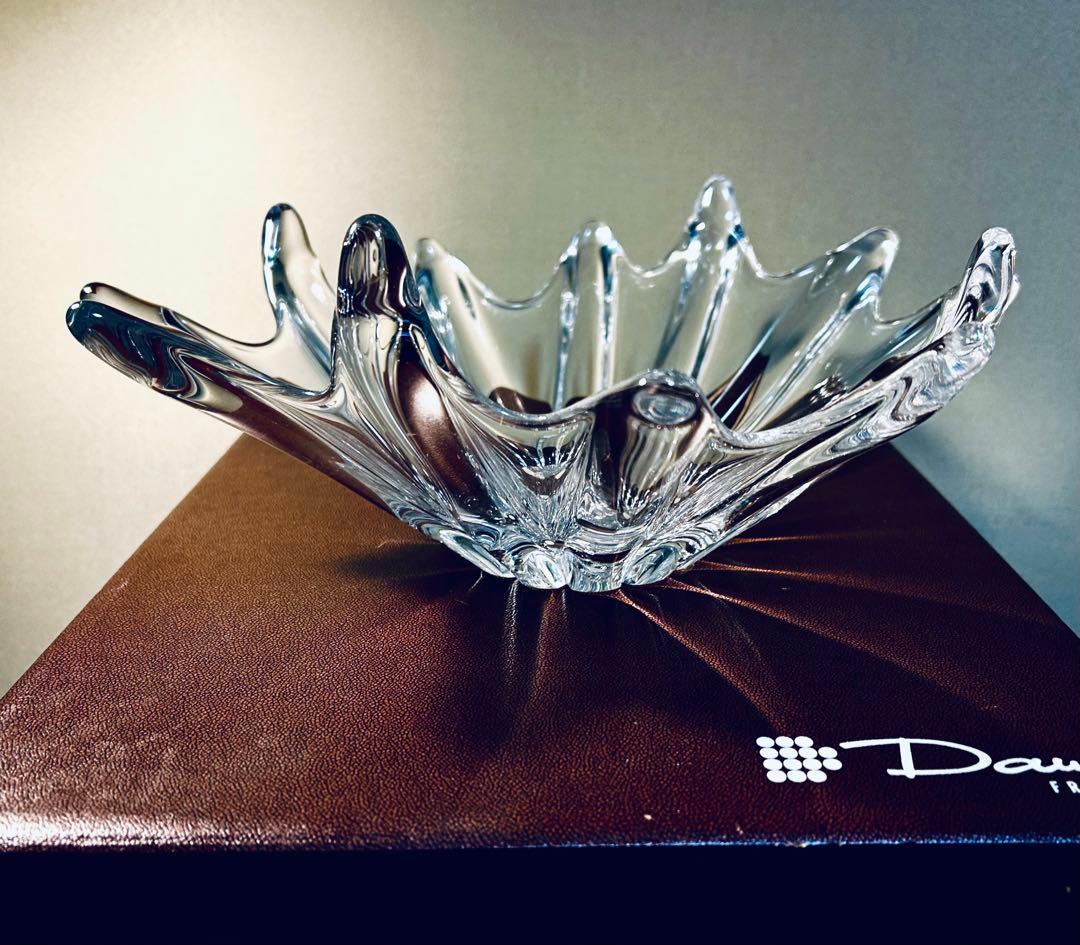 フランス　Daum ドーム　オリオン・スターフィッシュ　クリスタル・アートボウル