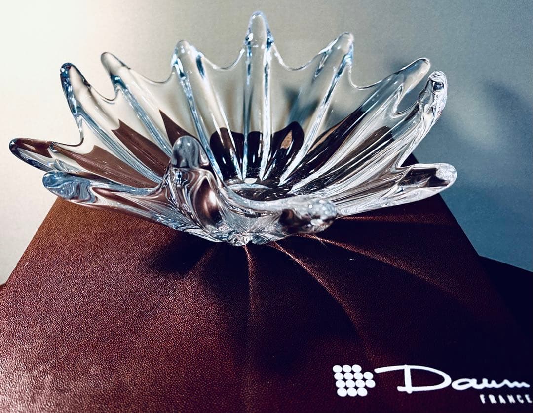フランス　Daum ドーム　オリオン・スターフィッシュ　クリスタル・アートボウル