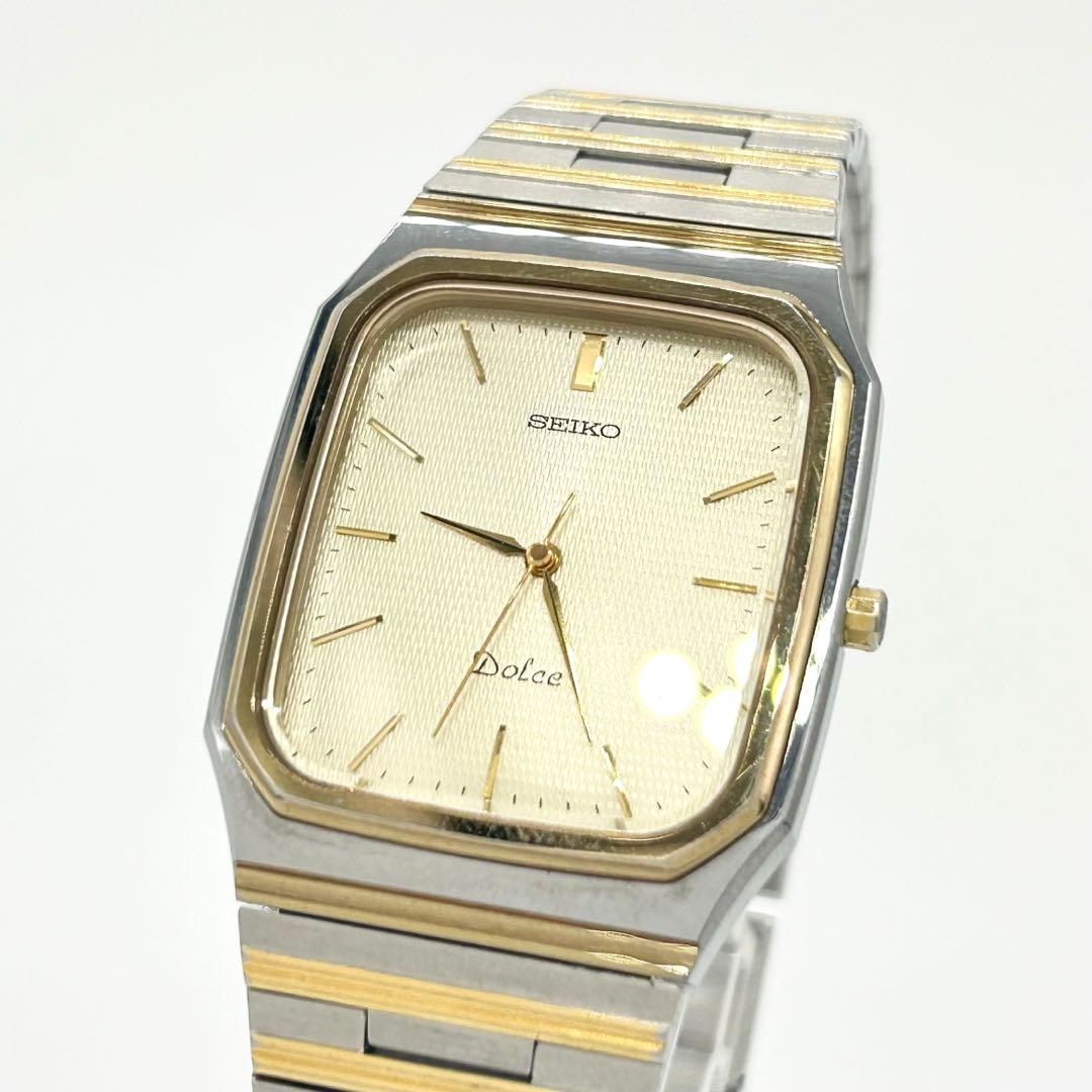 SEIKO セイコー DOLCE スクエア 7741-5130 クォーツ 腕時計