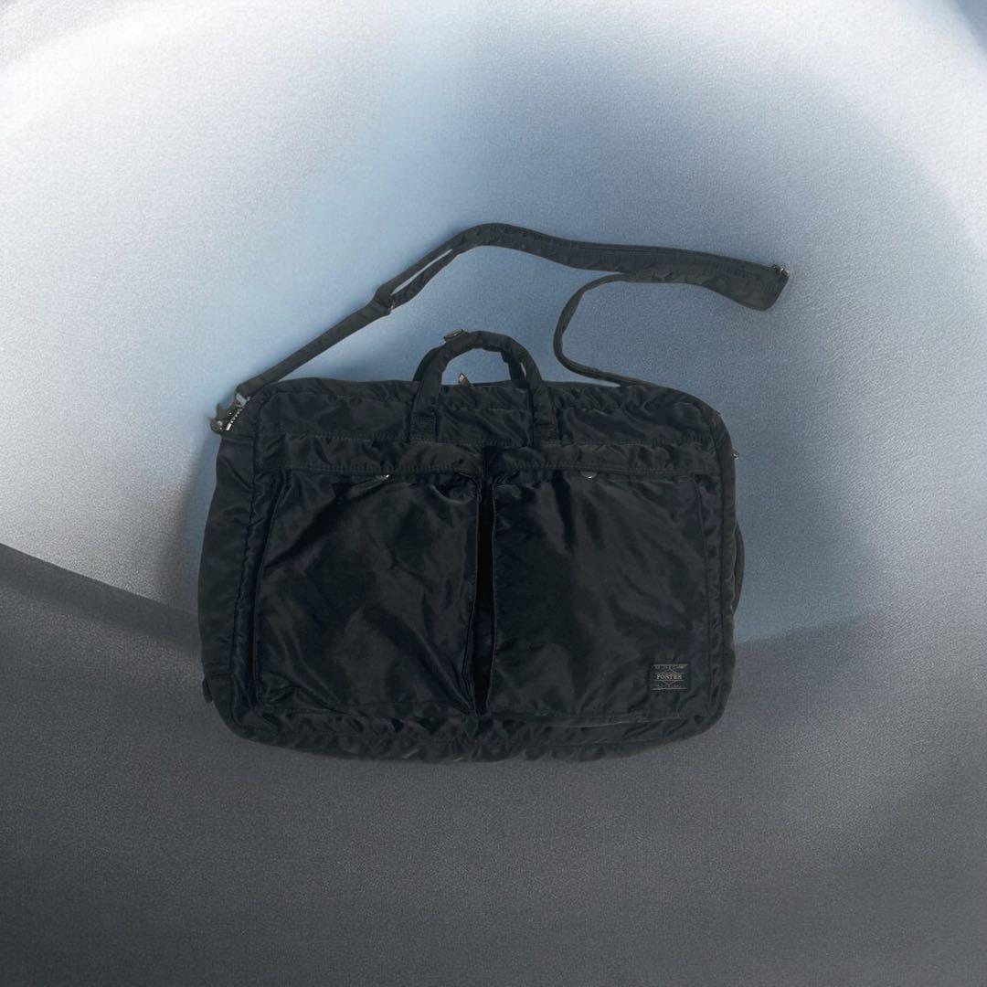 美品PORTER / ポーターTANKER（タンカー）3WAY ブリーフケース黒