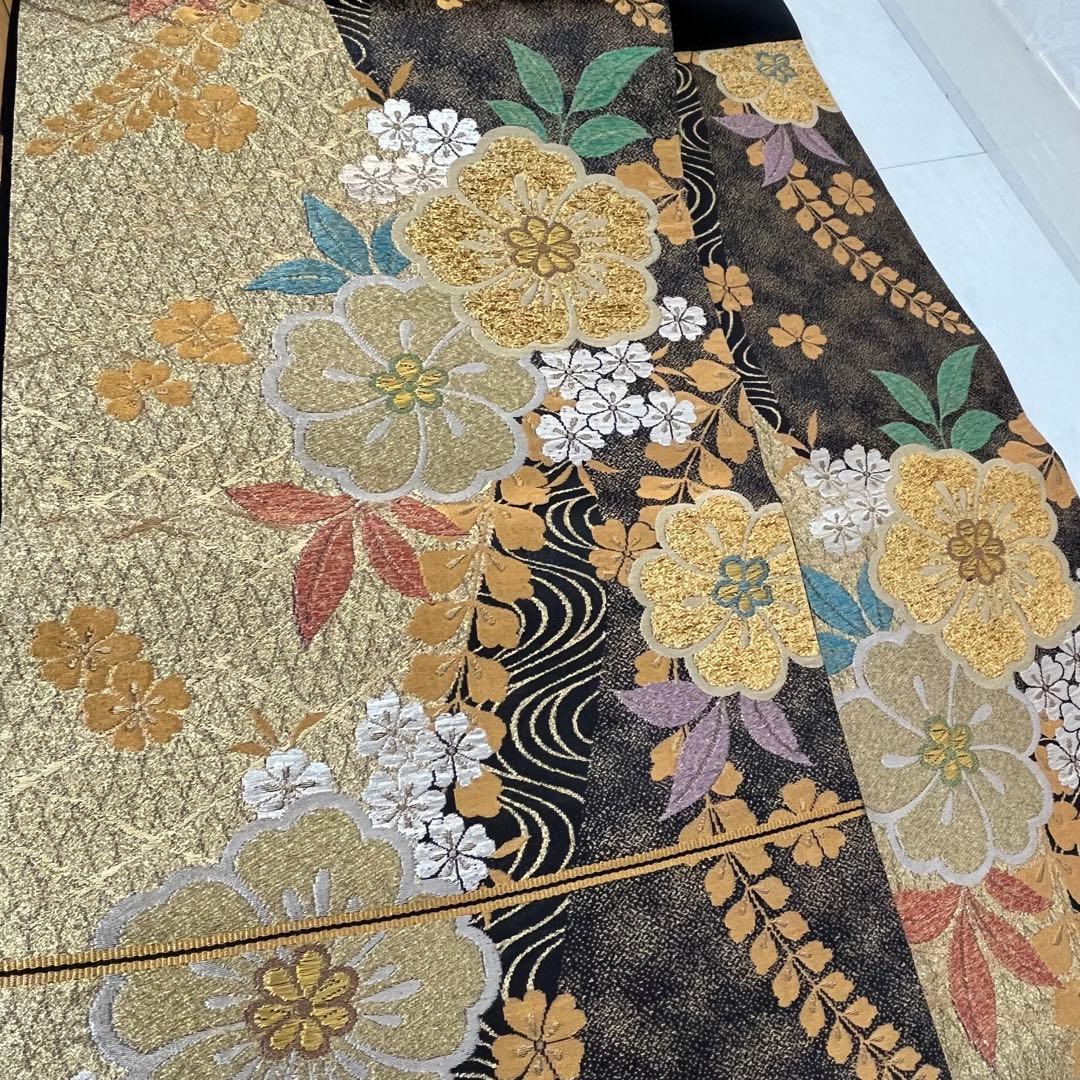 振袖　振り袖　成人式　フルセット　正絹　赤茶　赤　茶　絞り　牡丹　蝶　桜　花柄