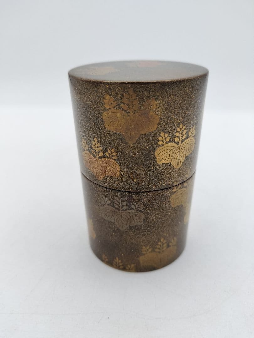 b845【新品・未使用】菊桐　細中次 内梨子地 輪島　清香 木箱 茶道