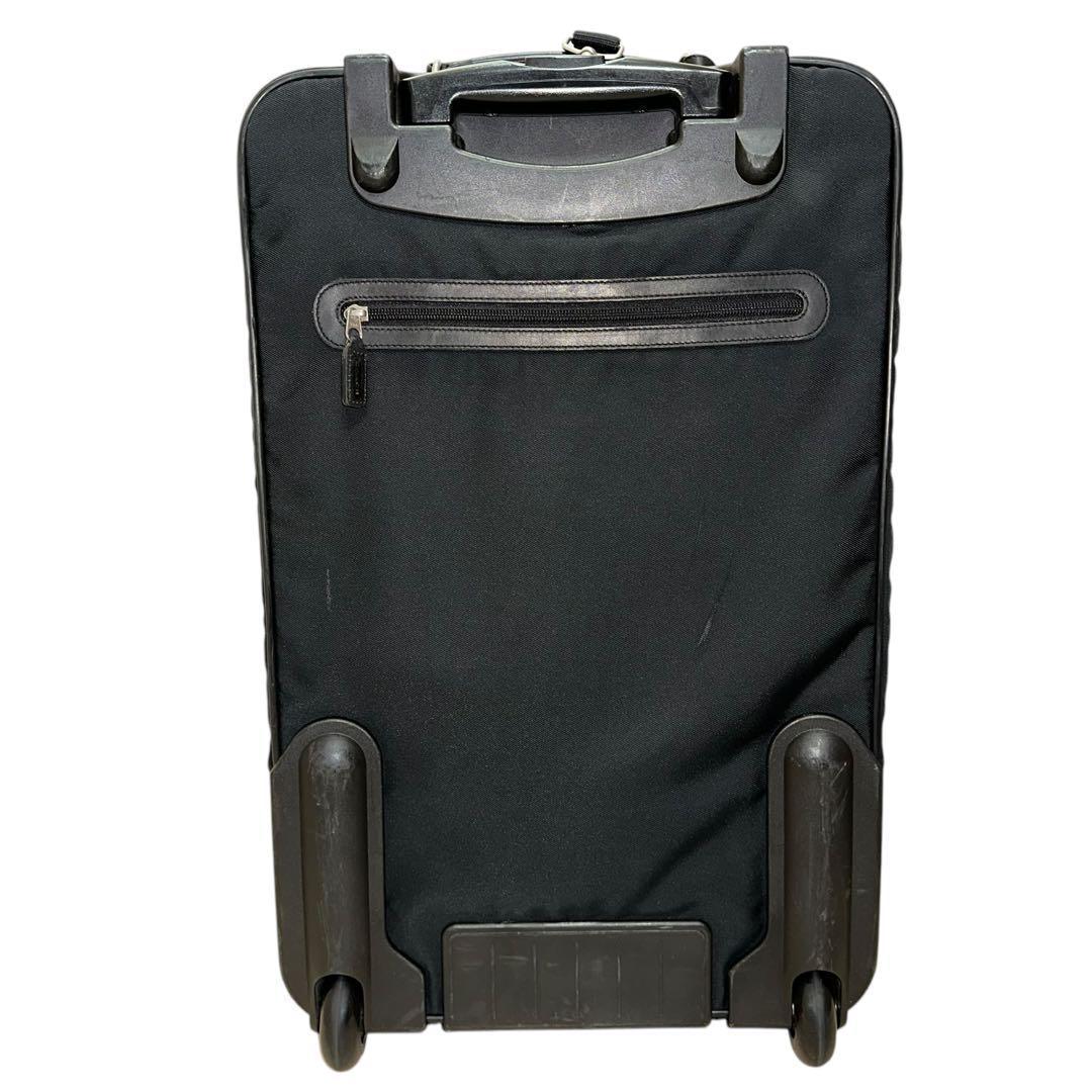 美品　COACH　095　キャリーバッグ　スーツバッグ　ブラック　PVC　レザー