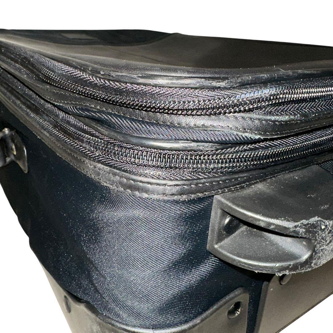 美品　COACH　095　キャリーバッグ　スーツバッグ　ブラック　PVC　レザー