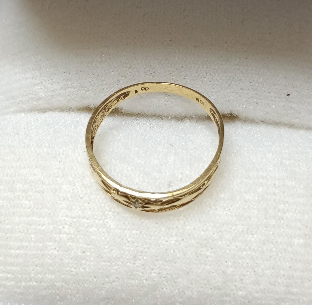 K18 透かし彫りリング