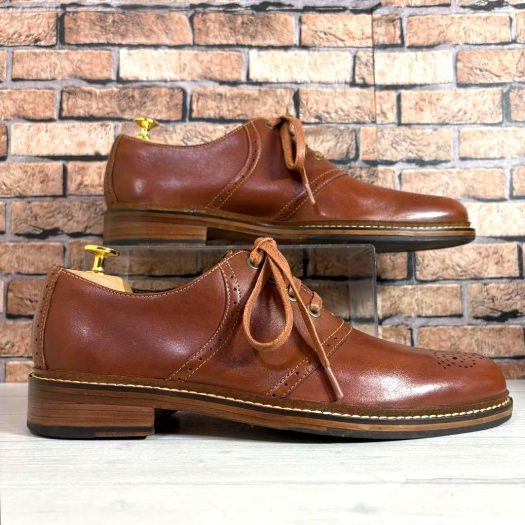 美品■コールハーン■サドルシューズ✨ブローグシューズ メダリオン セレモニー