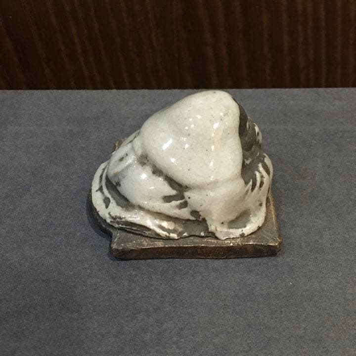 古　赤膚焼　お福香合