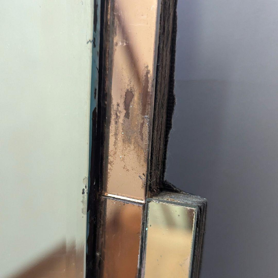 【昭和レトロ】【希少】鏡 陳列棚 ミラー ショーウィンドウ