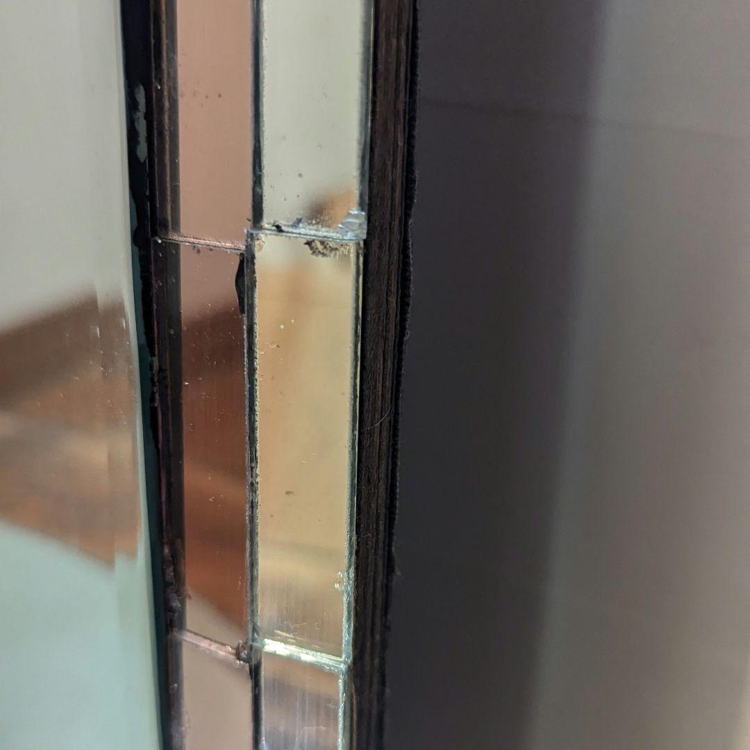 【昭和レトロ】【希少】鏡 陳列棚 ミラー ショーウィンドウ