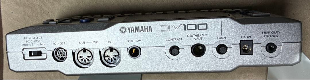 ヤマハ　QY100 音源モジュール　シーケンサー　アダプタ　取説付き