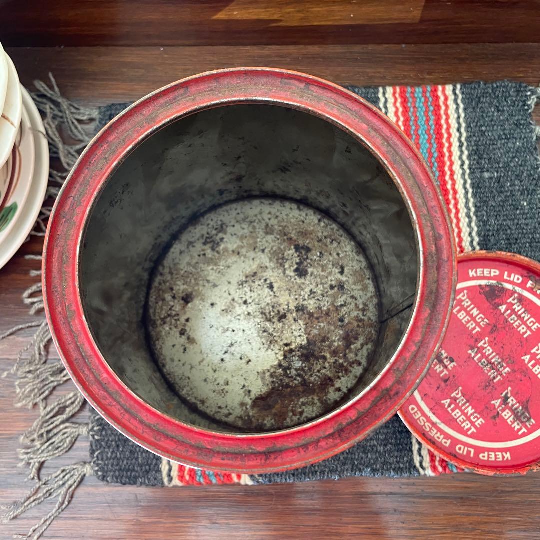 希少品！40s〜50s タバコ缶　アメリカンアンティーク　USAヴィンテージ雑貨