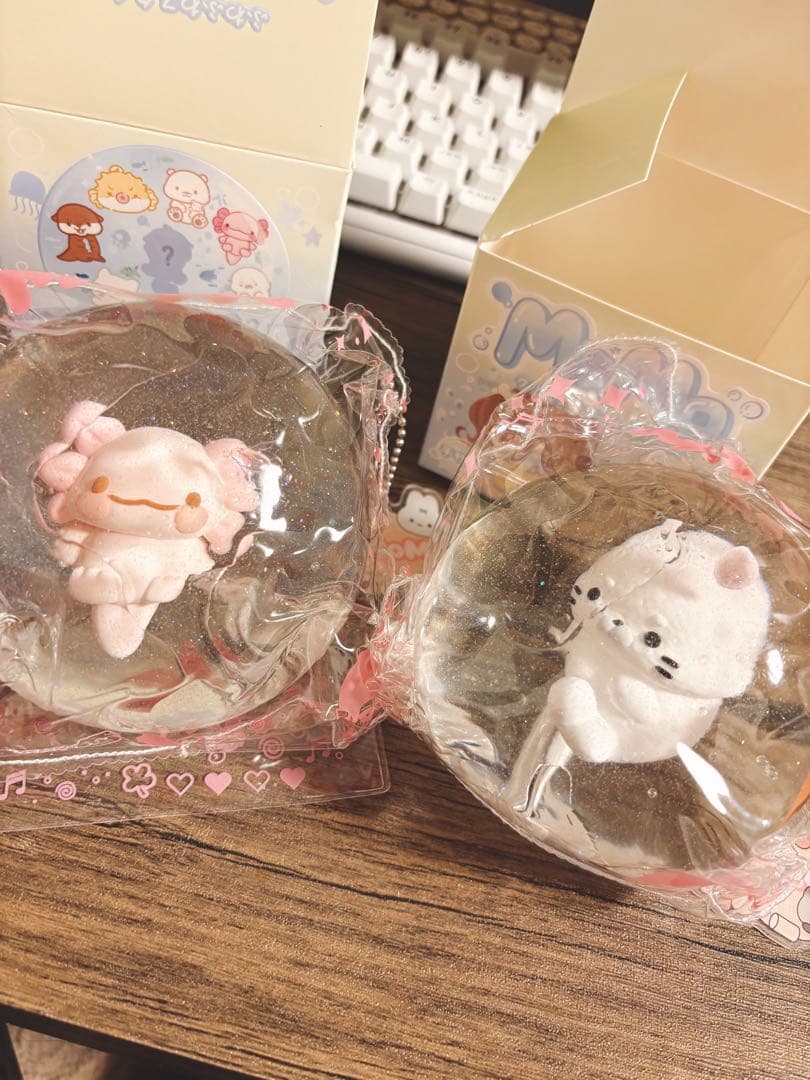 momoスクイーズ 海洋シリーズ ウーパールーパー アザラシ