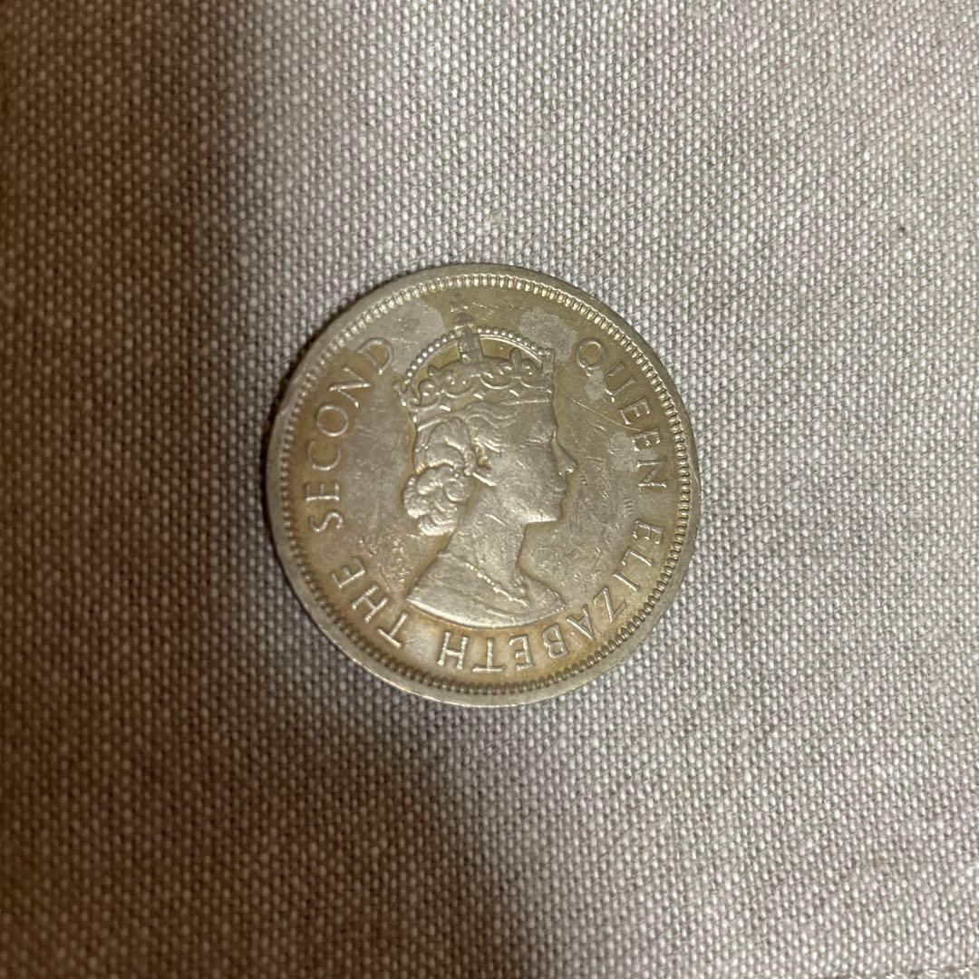 1960年 エリザベス女王 香港 壹圓 メダル 