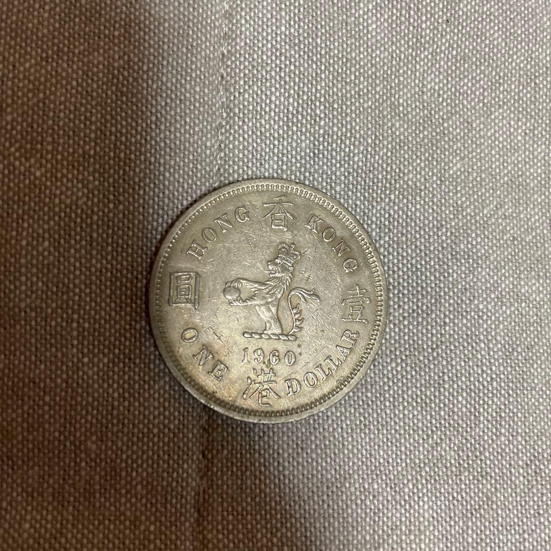 1960年 エリザベス女王 香港 壹圓 メダル 