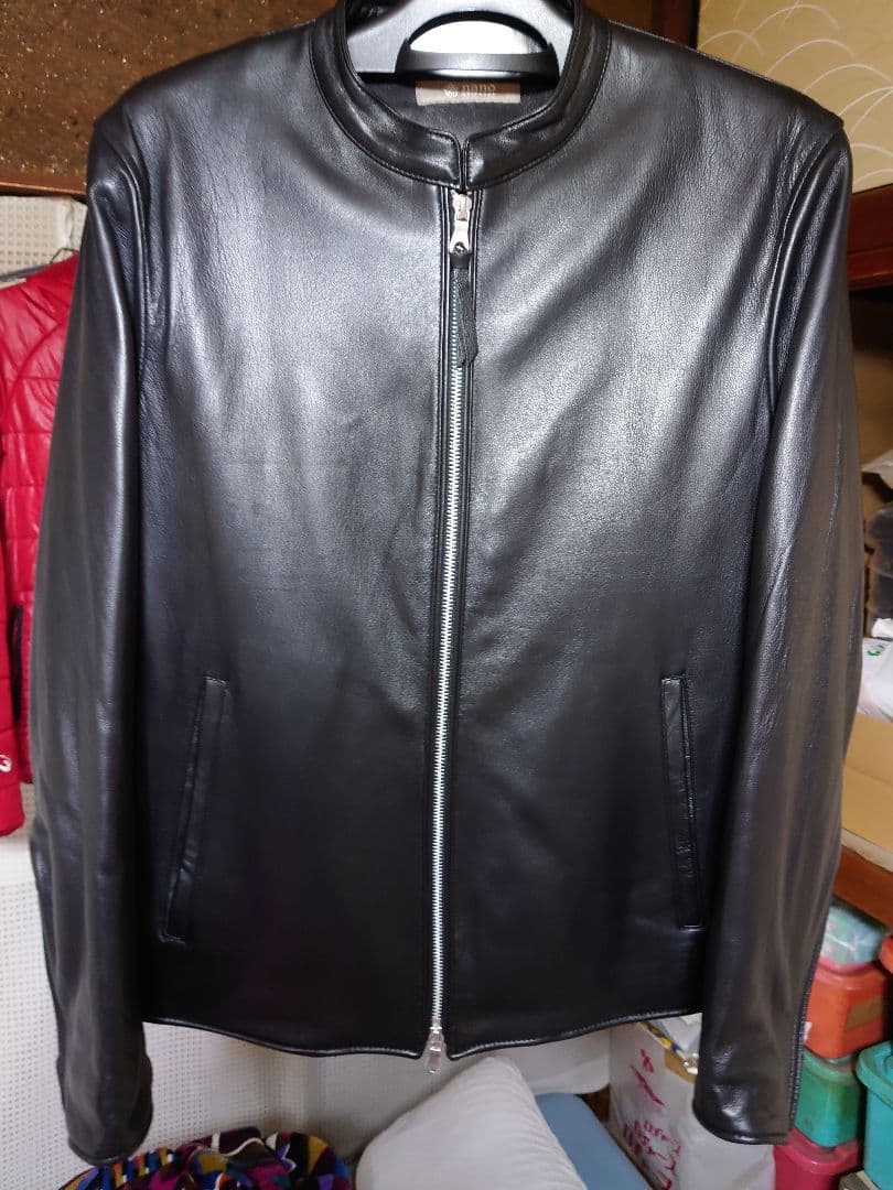 新品未使用　ナノ・ユニバース　シープレザーライダースジャケット