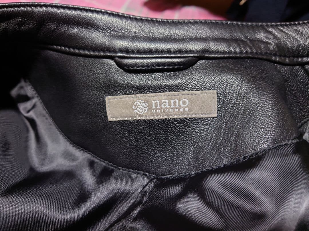 新品未使用　ナノ・ユニバース　シープレザーライダースジャケット