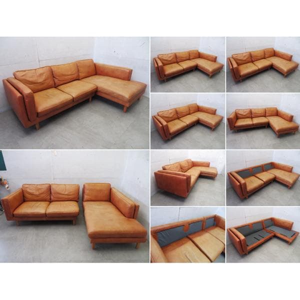 美品■アクタス■FivebyFive■DUBBEL■総革■カウチソファ■48万円