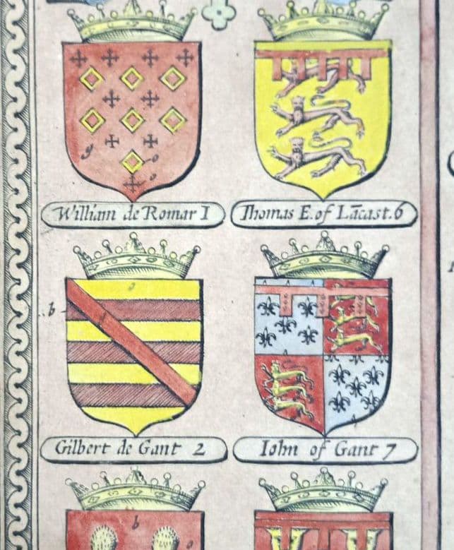 大型作品　西洋古地図　1676年 J. Speed「Lyncolne」