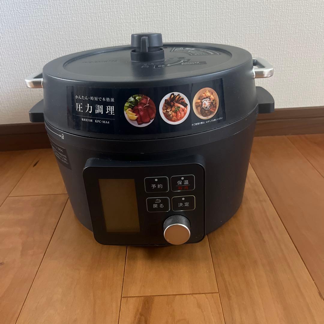 アイリスオーヤマ KPC-MA4-B 電気圧力鍋 4.0L ブラック
