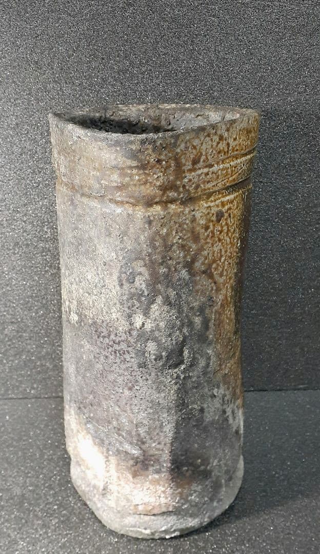 備前焼　塚光窯　中村勉作　備前　花入れ　共箱　共布　茶道具