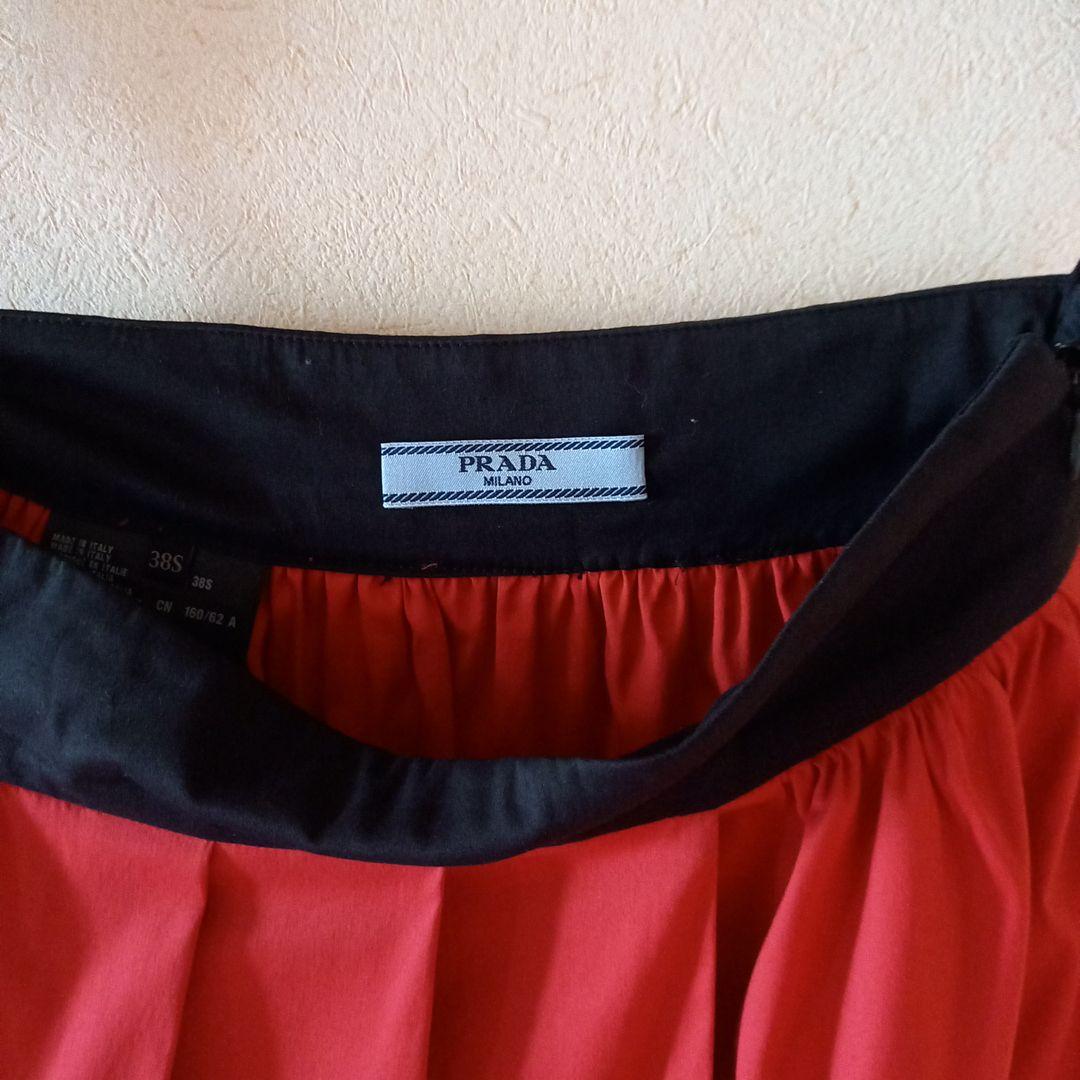 Agumo プリーツスカート 赤黒 38S