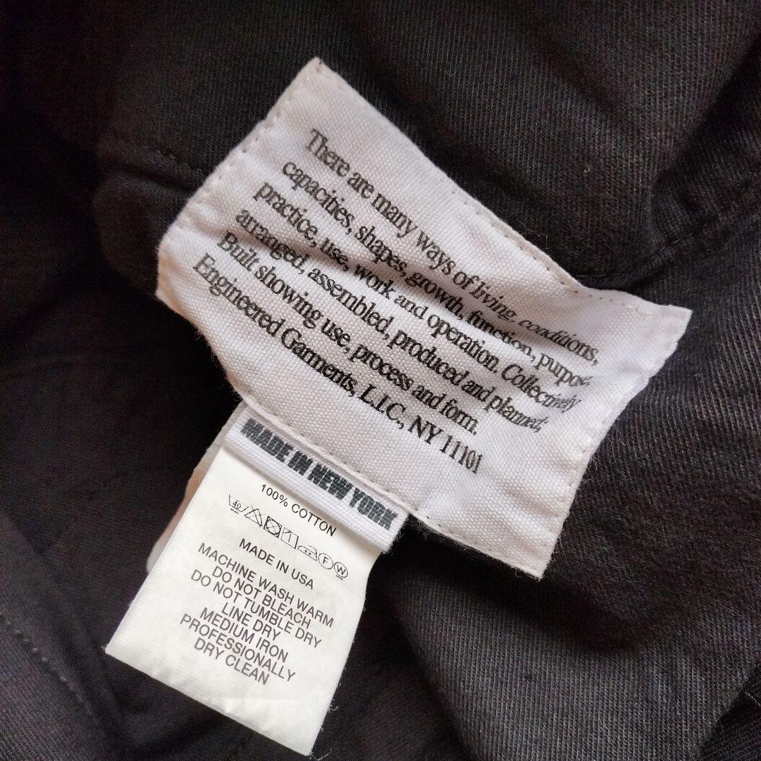 ENGINEERED GARMENTS ブラック　コーデュロイ