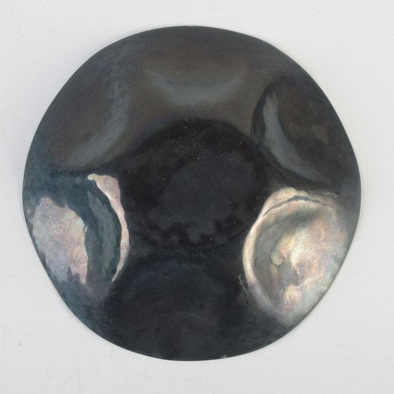 七宝焼　大阪尚美堂造　花形皿　小皿　共箱　V　9806