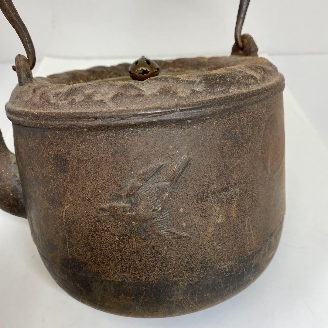 金龍堂　鳥の図鉄瓶　2646g トコニコ　東さ7-0404☆2F