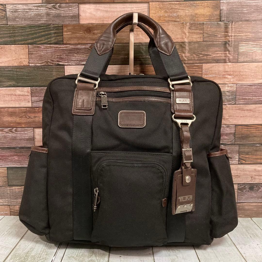 トゥミ　TUMI　ビジネスバッグ　3way ネームタグ　リュックサック　黒