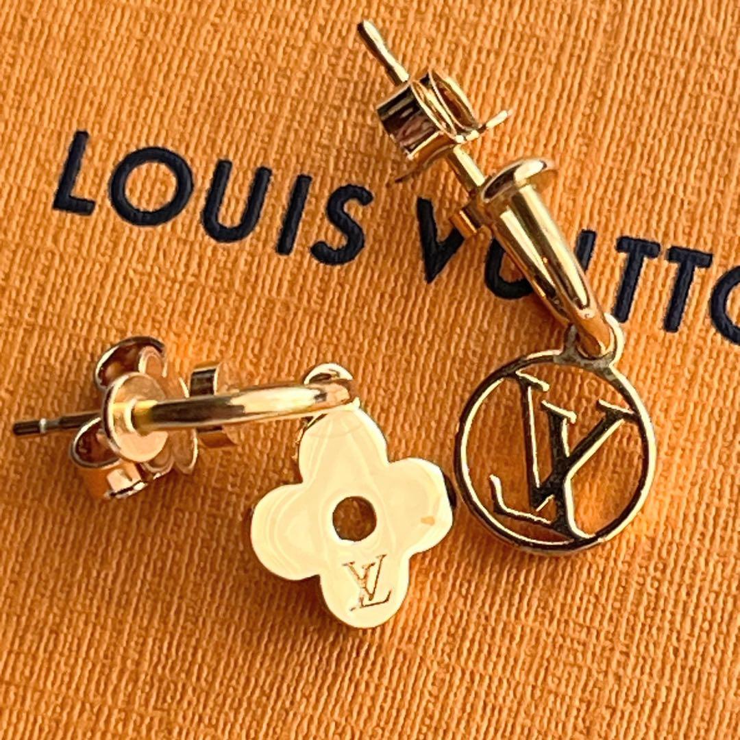 美品✨ルイヴィトン ブックルドレイユ ブルーミング ピアス M64859