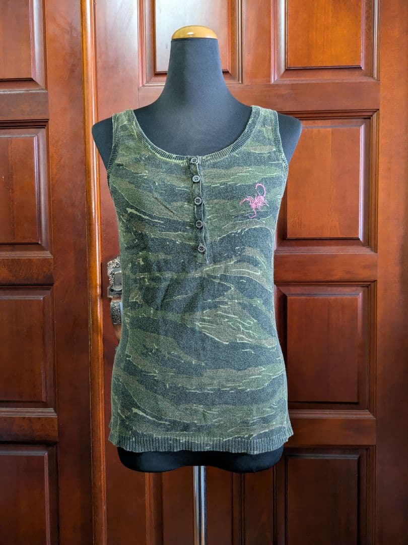 希少✨️ヒステリックグラマー 迷彩タンクトップ