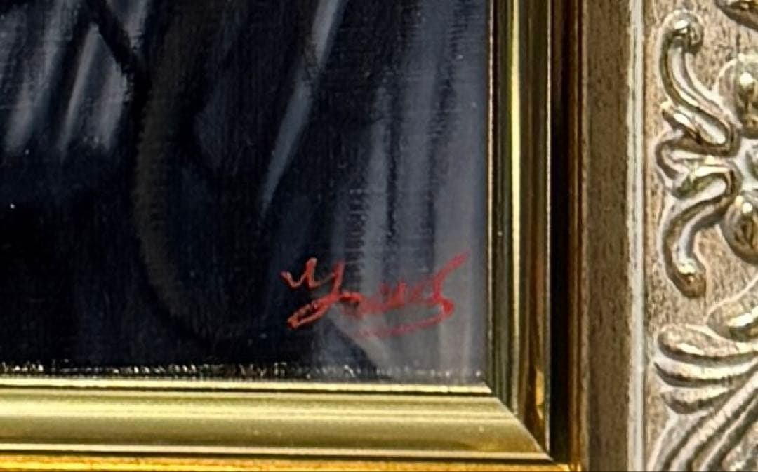 ⭐︎⭐︎古典的絵画　写実　女性像　額付き　M3号 ⭐︎⭐︎