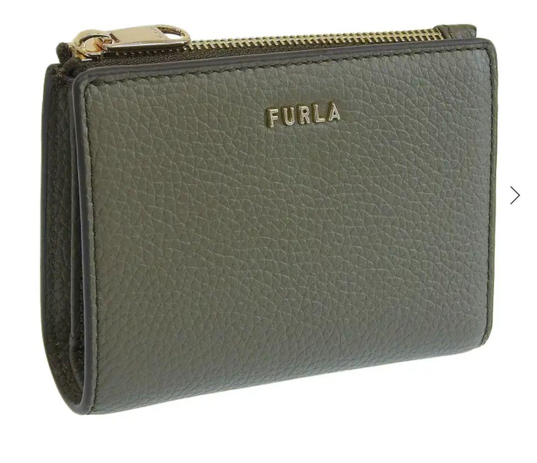 FURLA オリーブグリーン 二つ折り財布