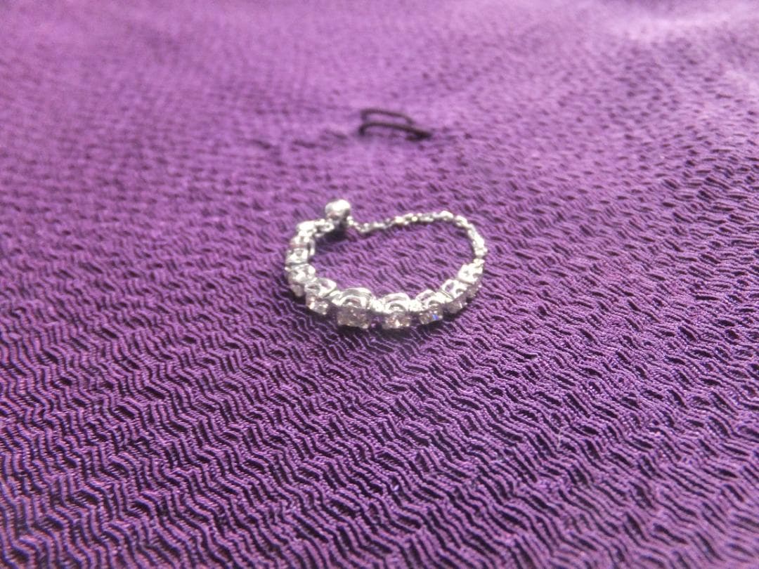 シルバー ダイヤモンド風リング 未使用