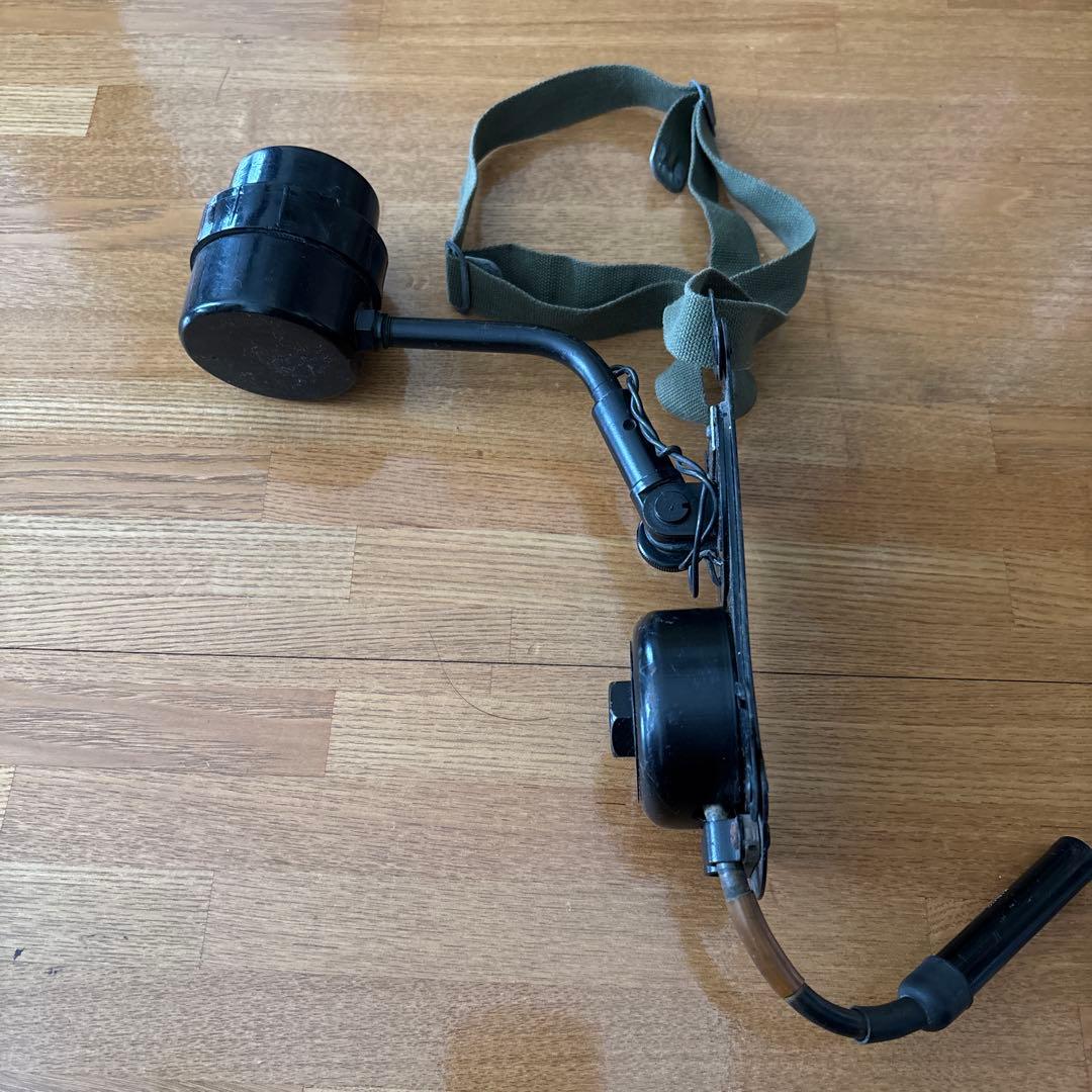 米海軍通信機器　受話器　無電池電話送話部