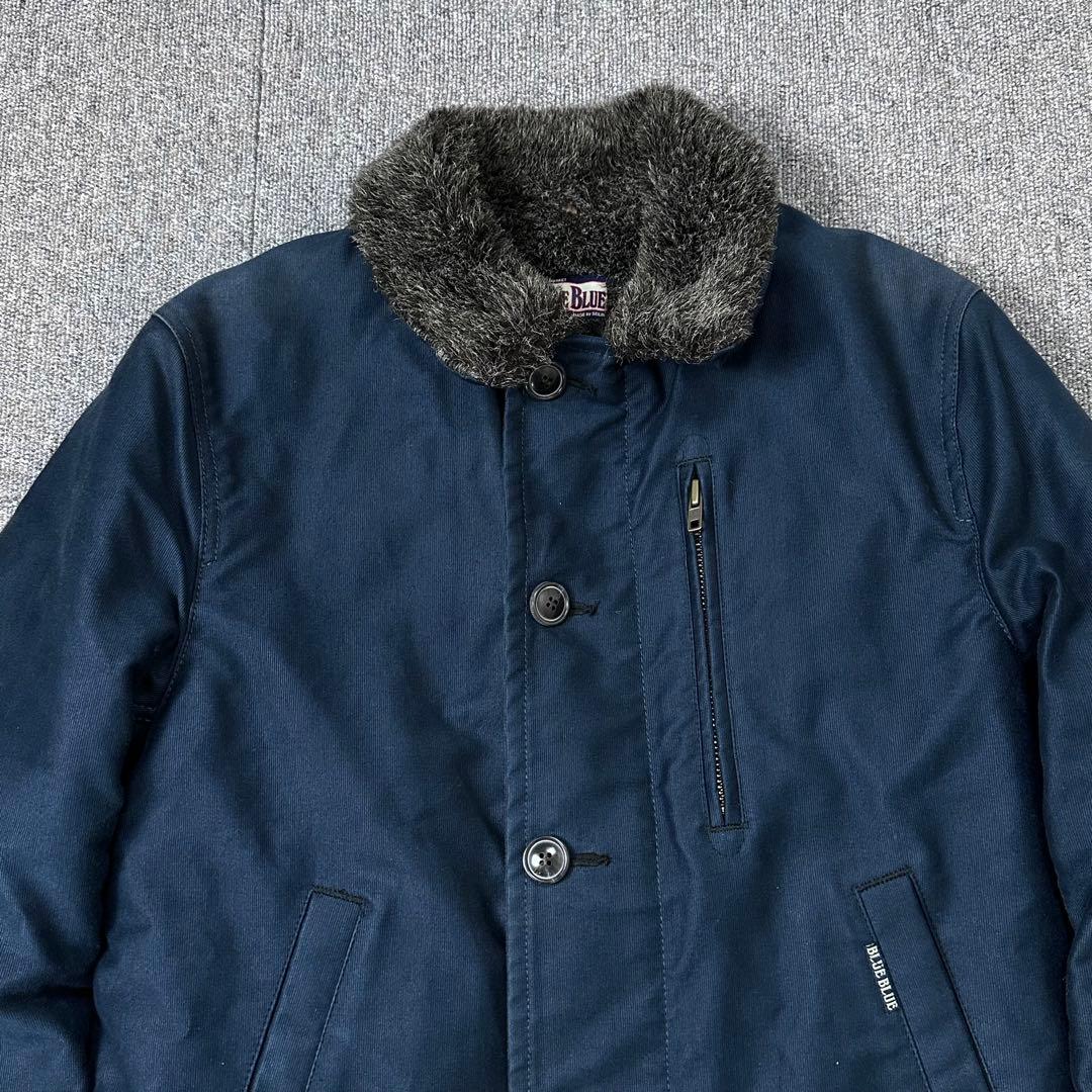 BLUEBLUE デッキジャケット ブルーブルー 裏地 ファー N-1
