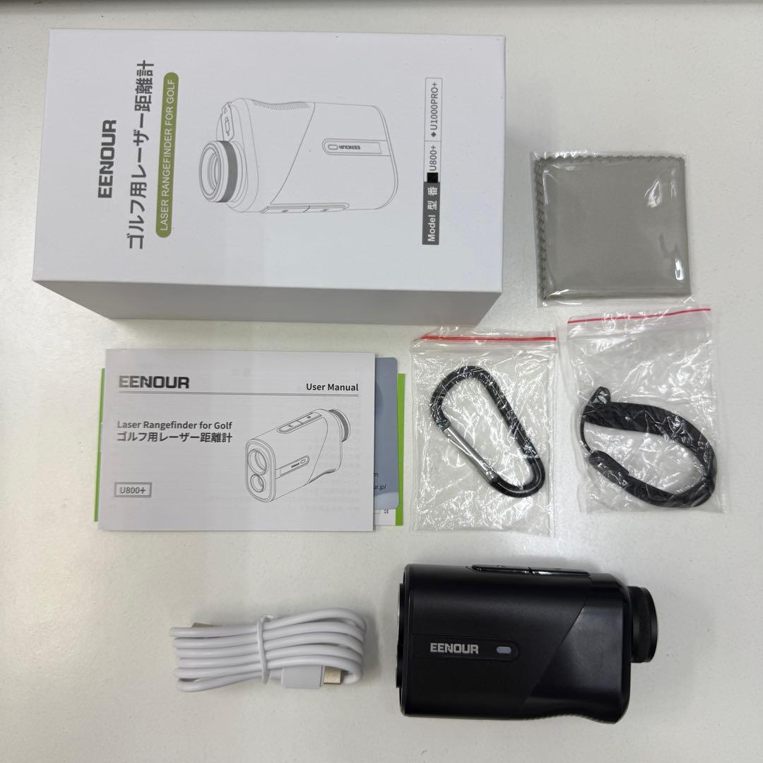 【美品】EENOUR ゴルフ用レーザー距離計　黒　U800+