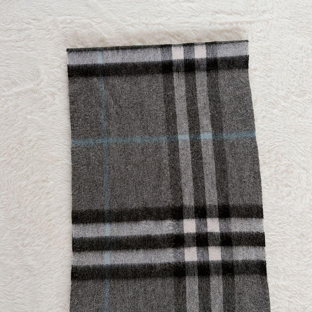 美品✨【バーバリー】カシミヤ100%ロングマフラー メガチェック ノバチェック