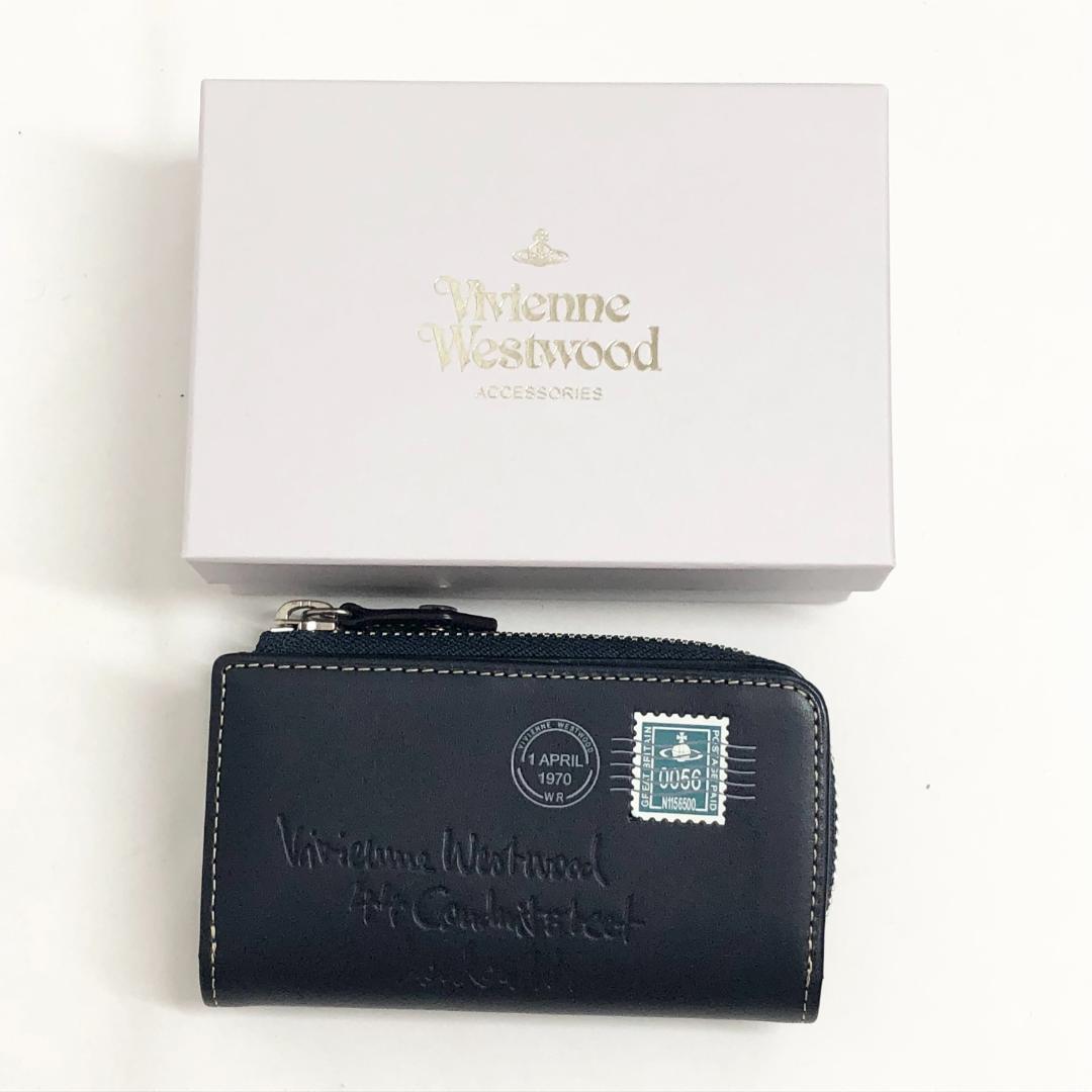 ○★新品未使用　ヴィヴィアンウエストウッド　エンベロープ2　キーケース　ネイビー