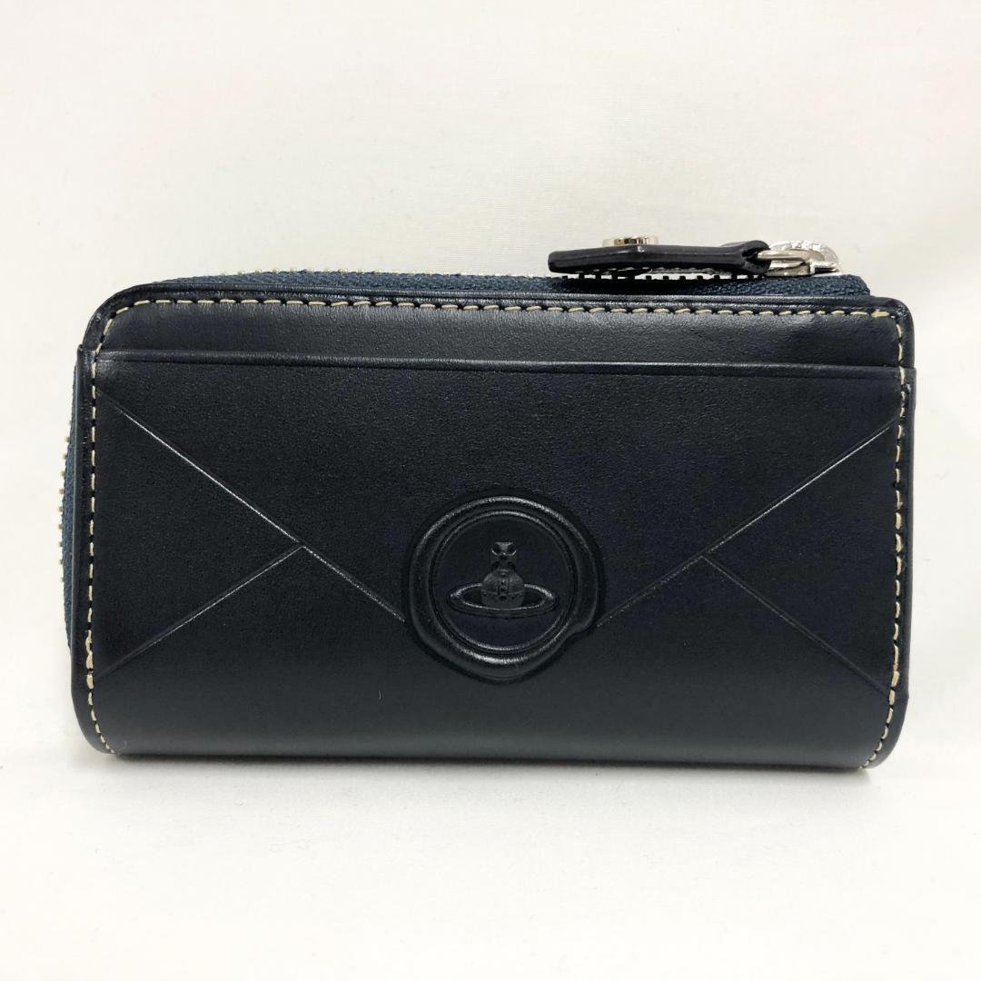 ○★新品未使用　ヴィヴィアンウエストウッド　エンベロープ2　キーケース　ネイビー
