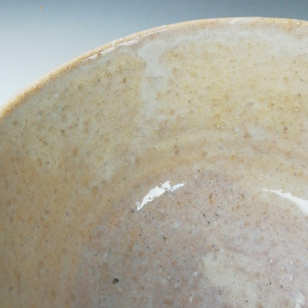 Ｔ３６６　茶碗　『萩茶碗』『野坂江月堂　野坂康起』　共箱　抹茶碗　茶道具